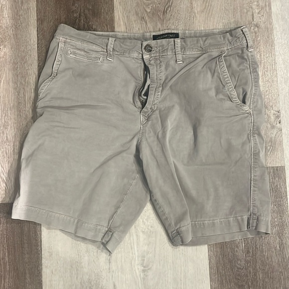 American Eagle Outfitters Other - American Eagle Grey khaki shorts. Size 34 slim fit. Good condition